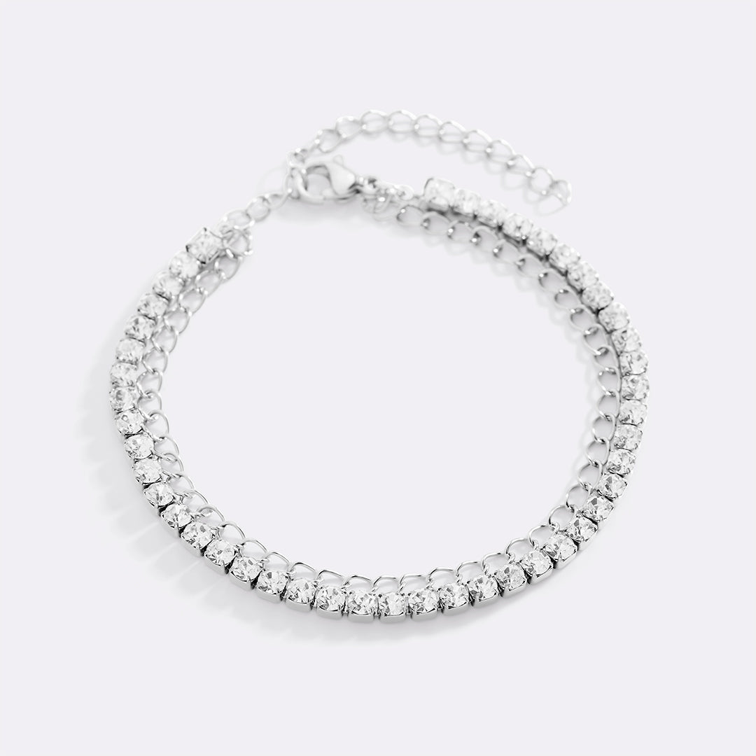 Double Chain Tennis Bracelet