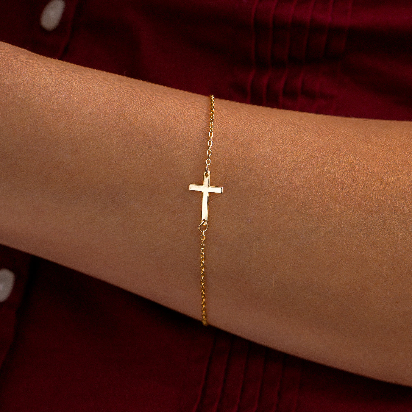 Cross Charm Bracelet