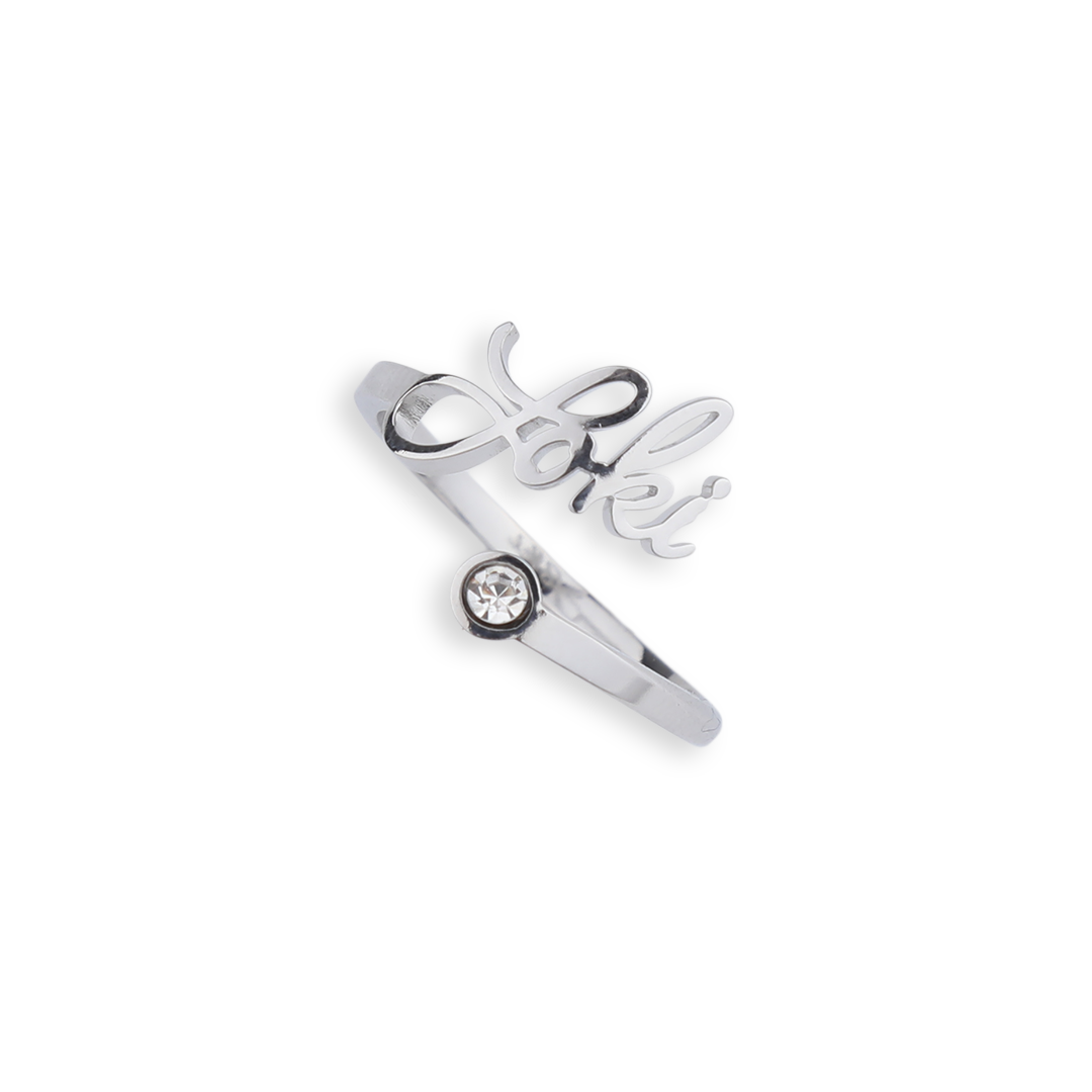 Custom Name Birthstone Ring