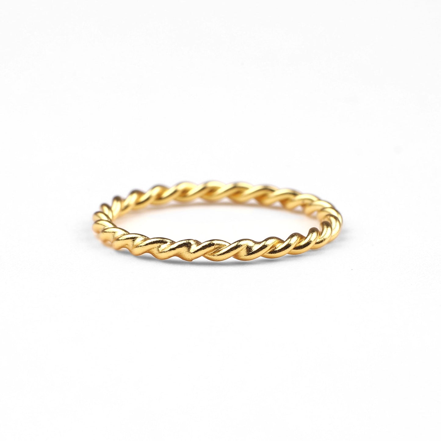 Dainty Braided Stacking Ring
