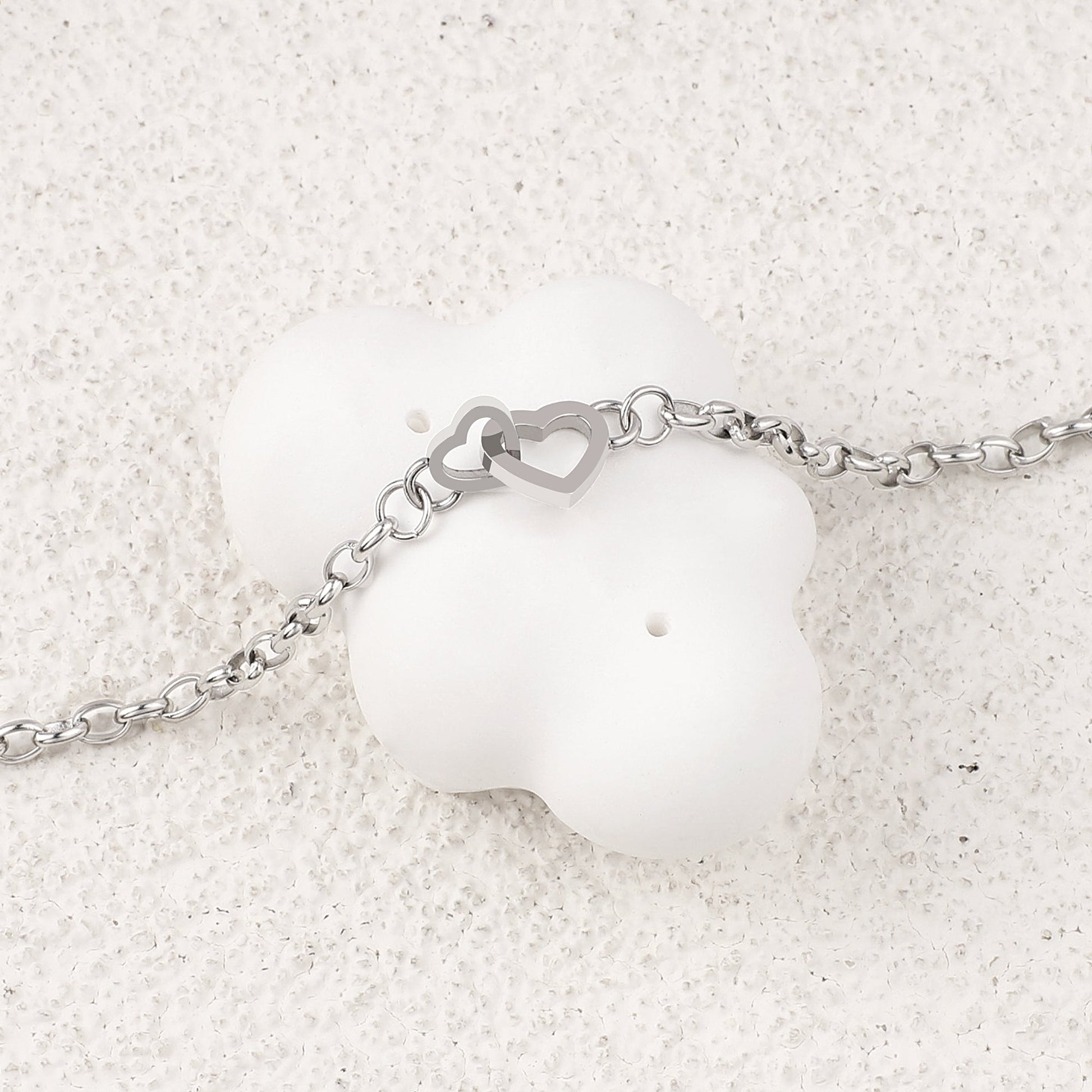 Interlocking Mini Heart Bracelet