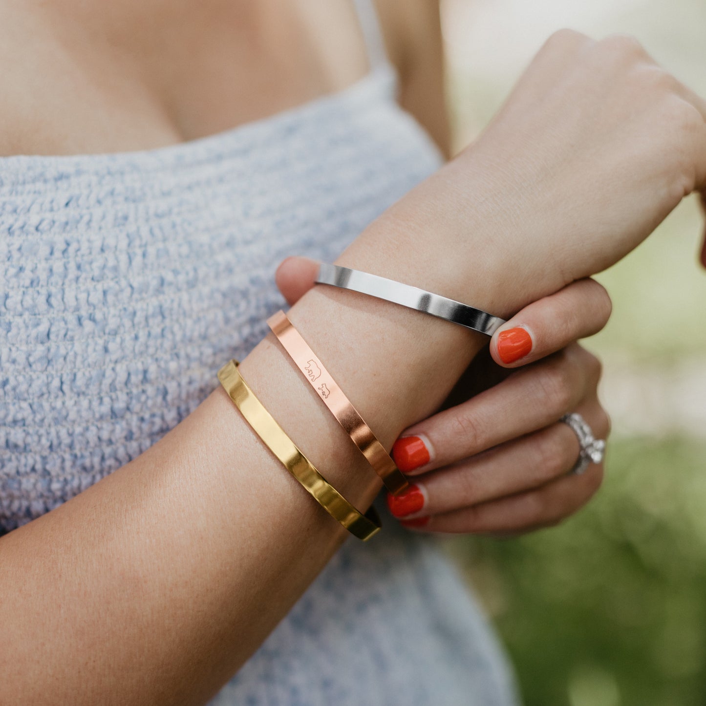 Beautiful Girl You Can Do Hard Things Cuff Bracelet