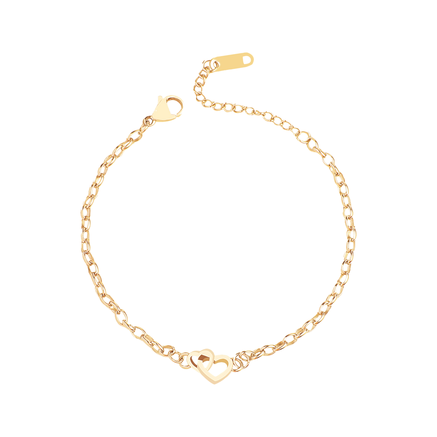 Interlocking Mini Heart Bracelet