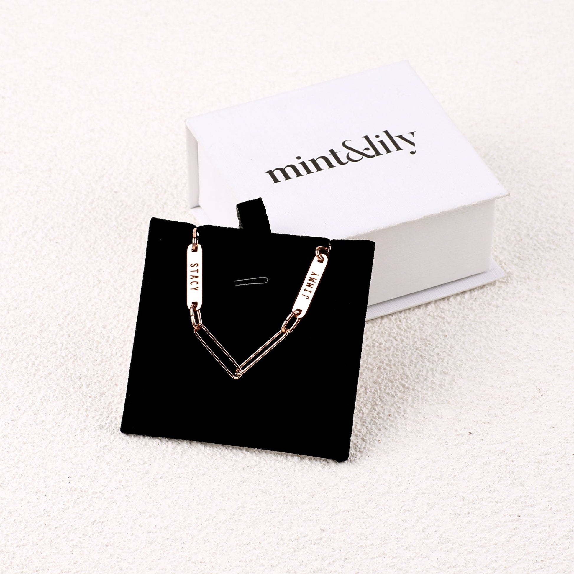 Personalized Paperclip Name Bracelet