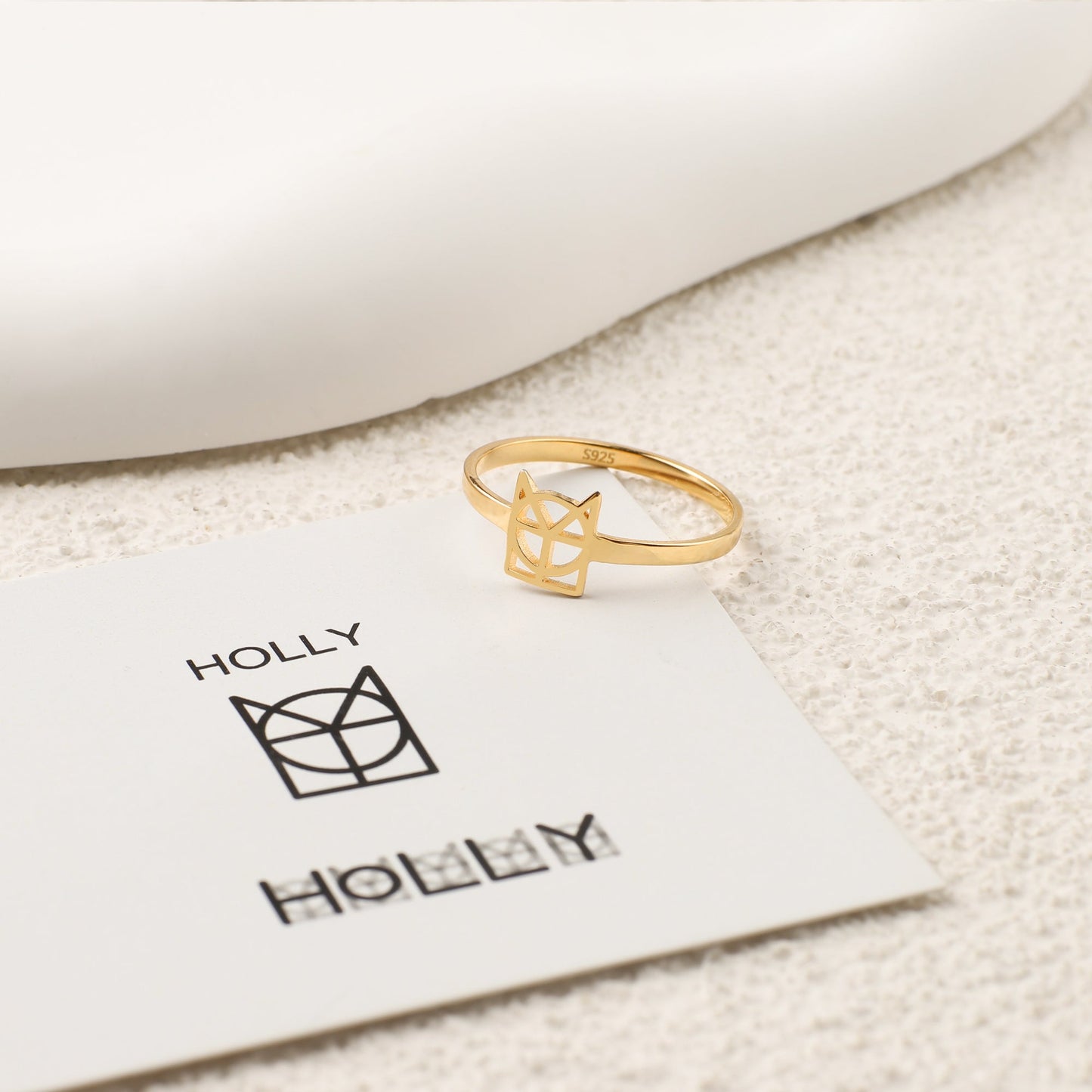 Monogram Name Ring