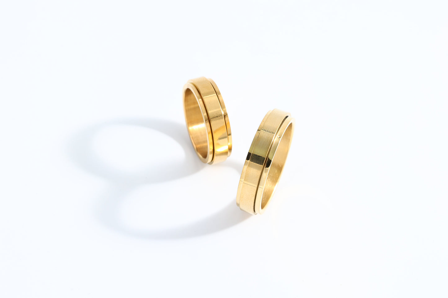 Personalized Classic Block Fidget Ring