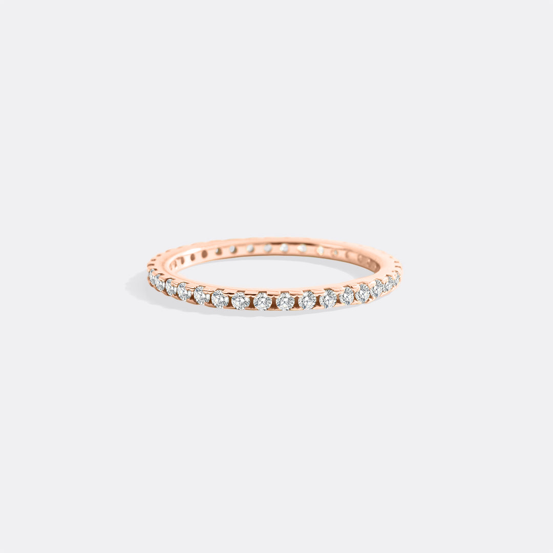 April Birthstone Eternity Stacking Ring