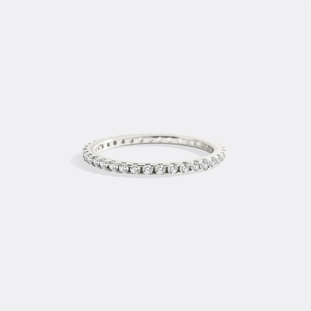 April Birthstone Eternity Stacking Ring