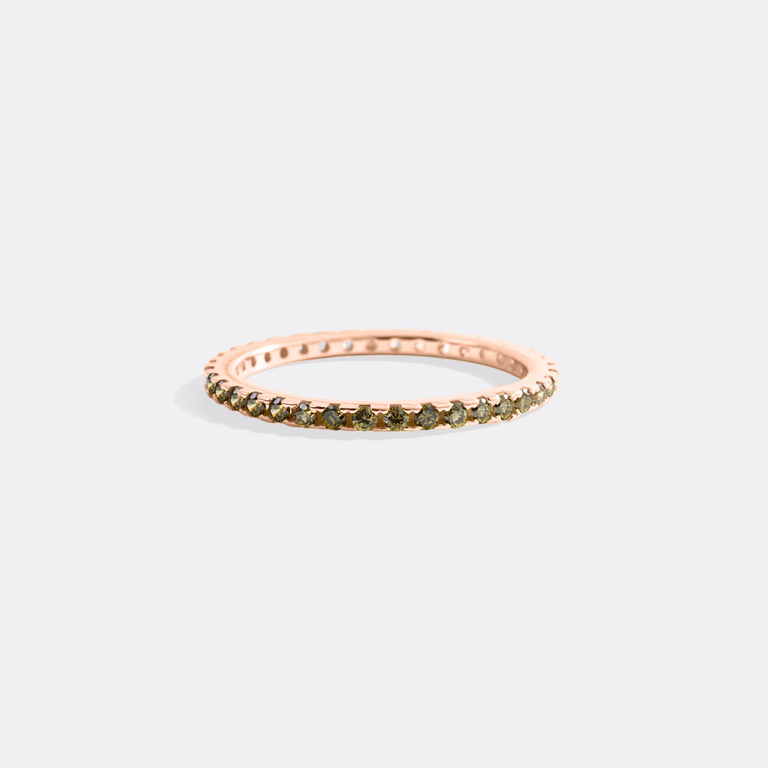 August Birthstone Eternity Stacking Ring