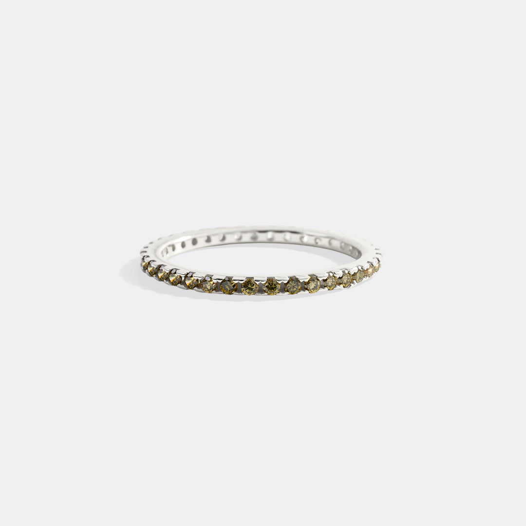 August Birthstone Eternity Stacking Ring