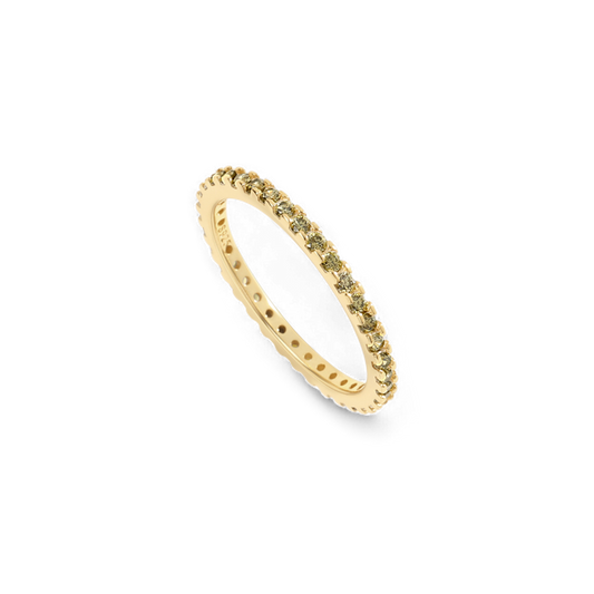 August Birthstone Eternity Stacking Ring