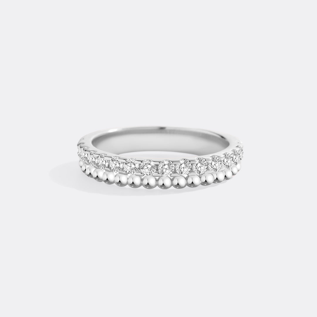 Beaded Diamond Band