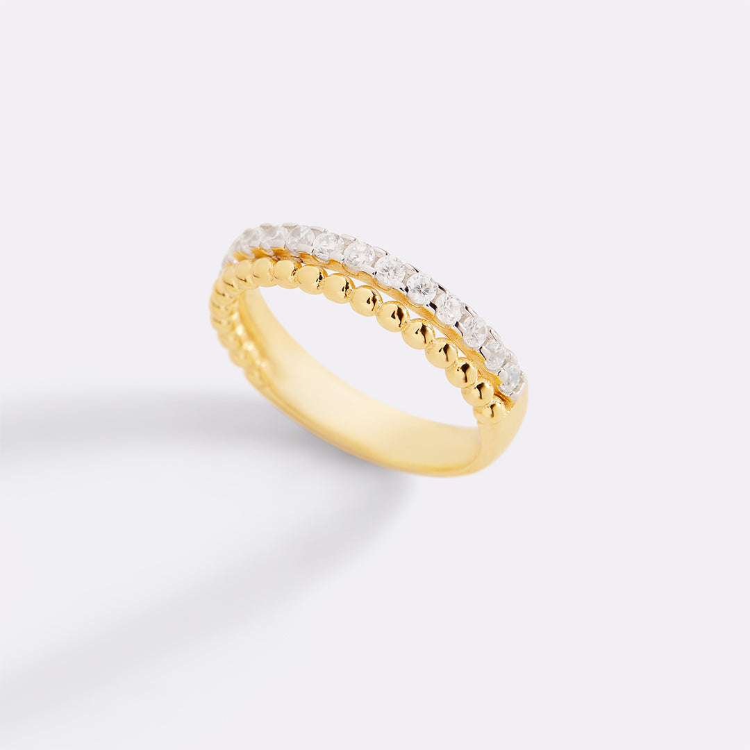 Beaded Diamond Band