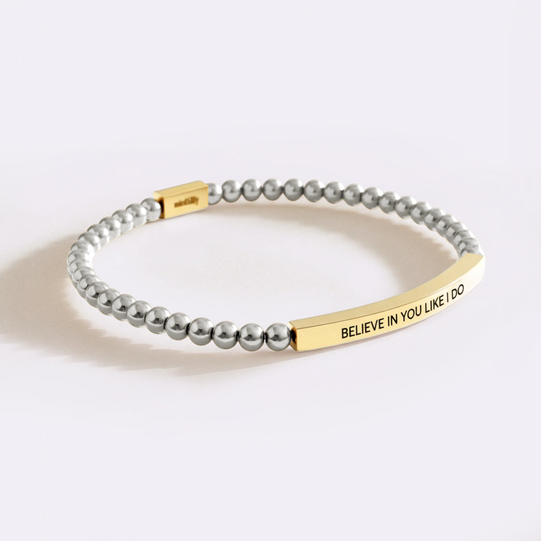 Believe in You Like I Do Beaded Inspire Bracelet