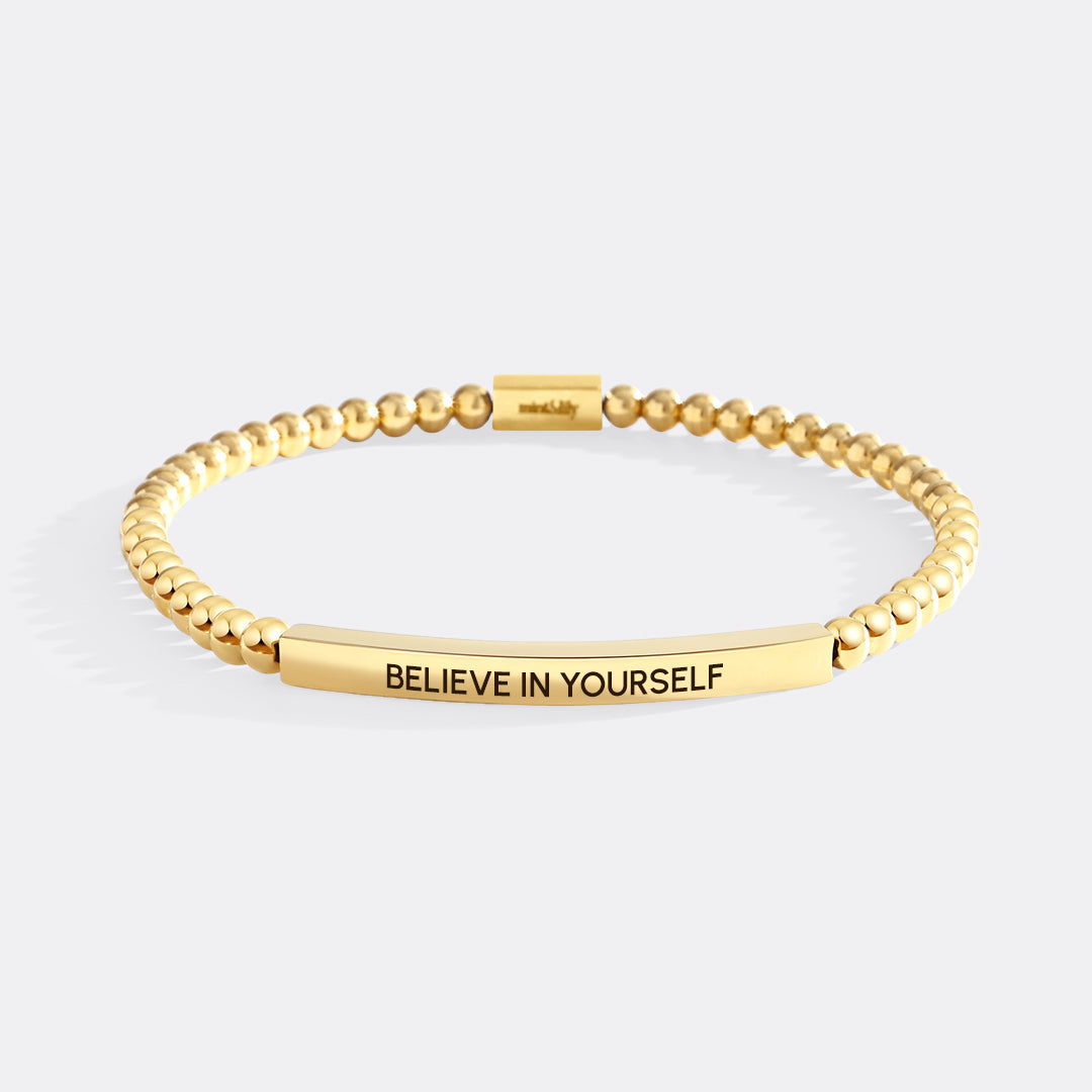 Believe in Yourself Beaded Inspire Bracelet