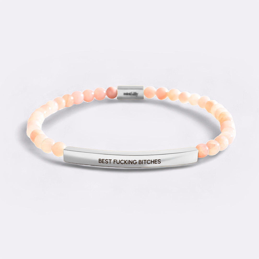 Best Fucking Bitches Beaded Inspire Bracelet