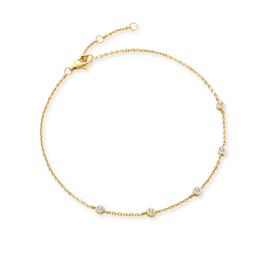 Bezel Set Diamond Bracelet