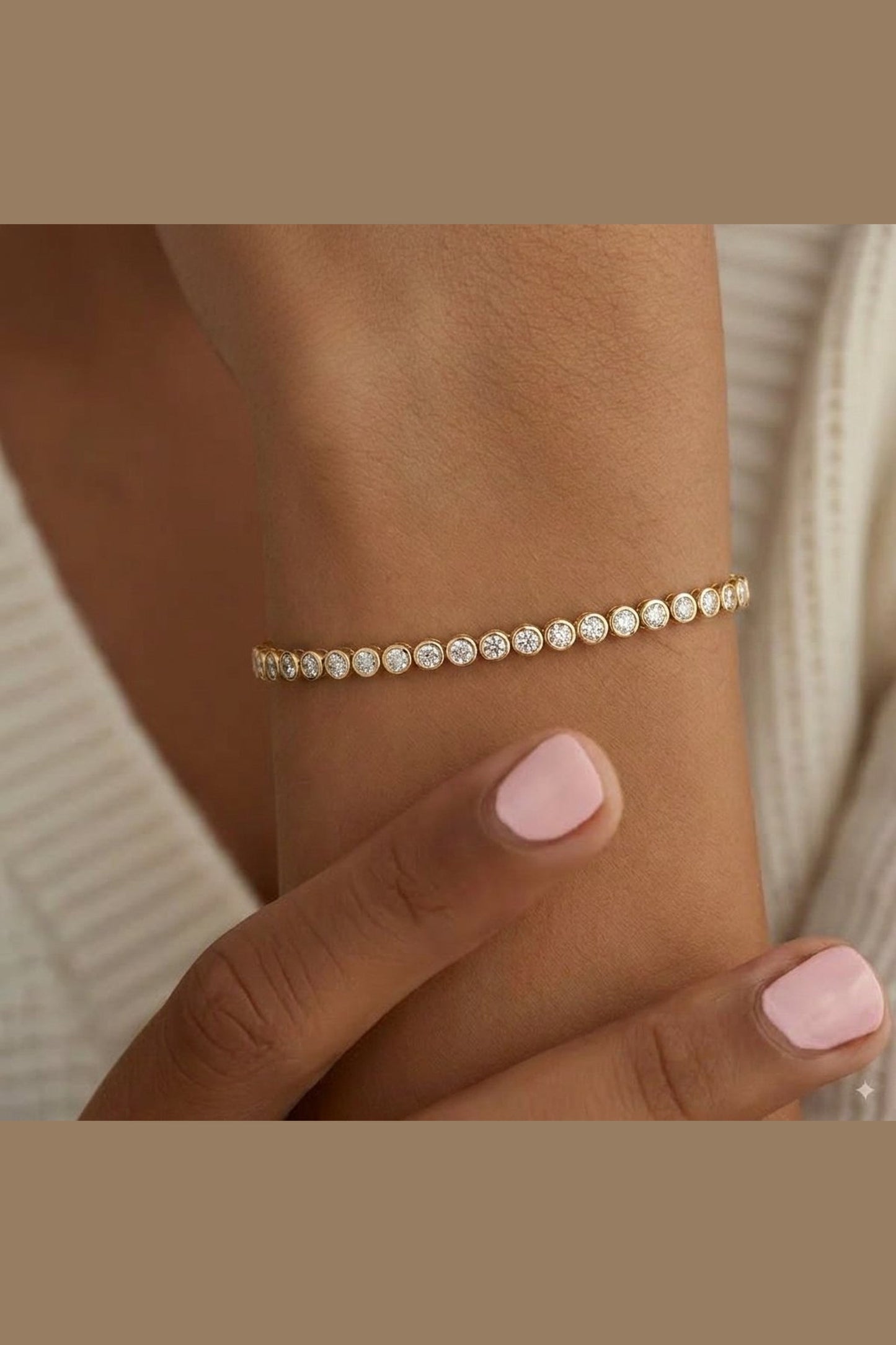 Bezel Tennis Bracelet