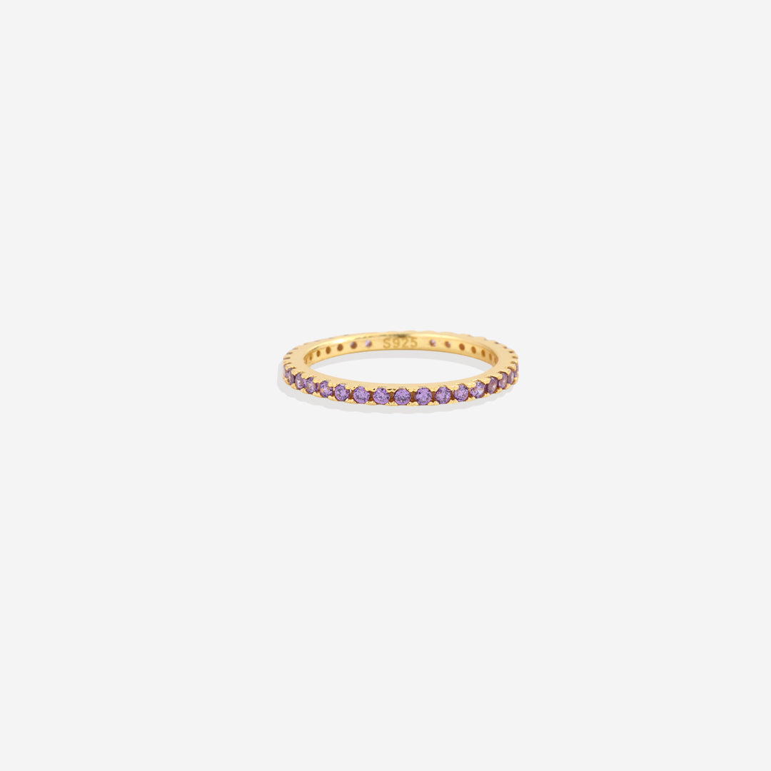 Febuary Birthstone Eternity Stacking Ring