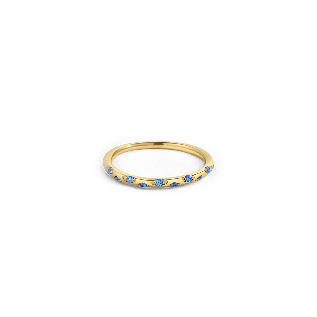 Dainty Constellation Birthstone Ring