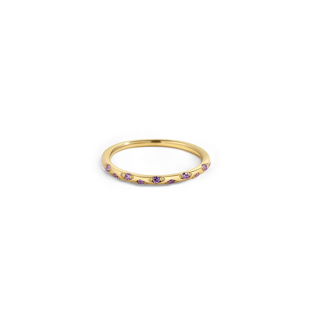 Dainty Constellation Birthstone Ring
