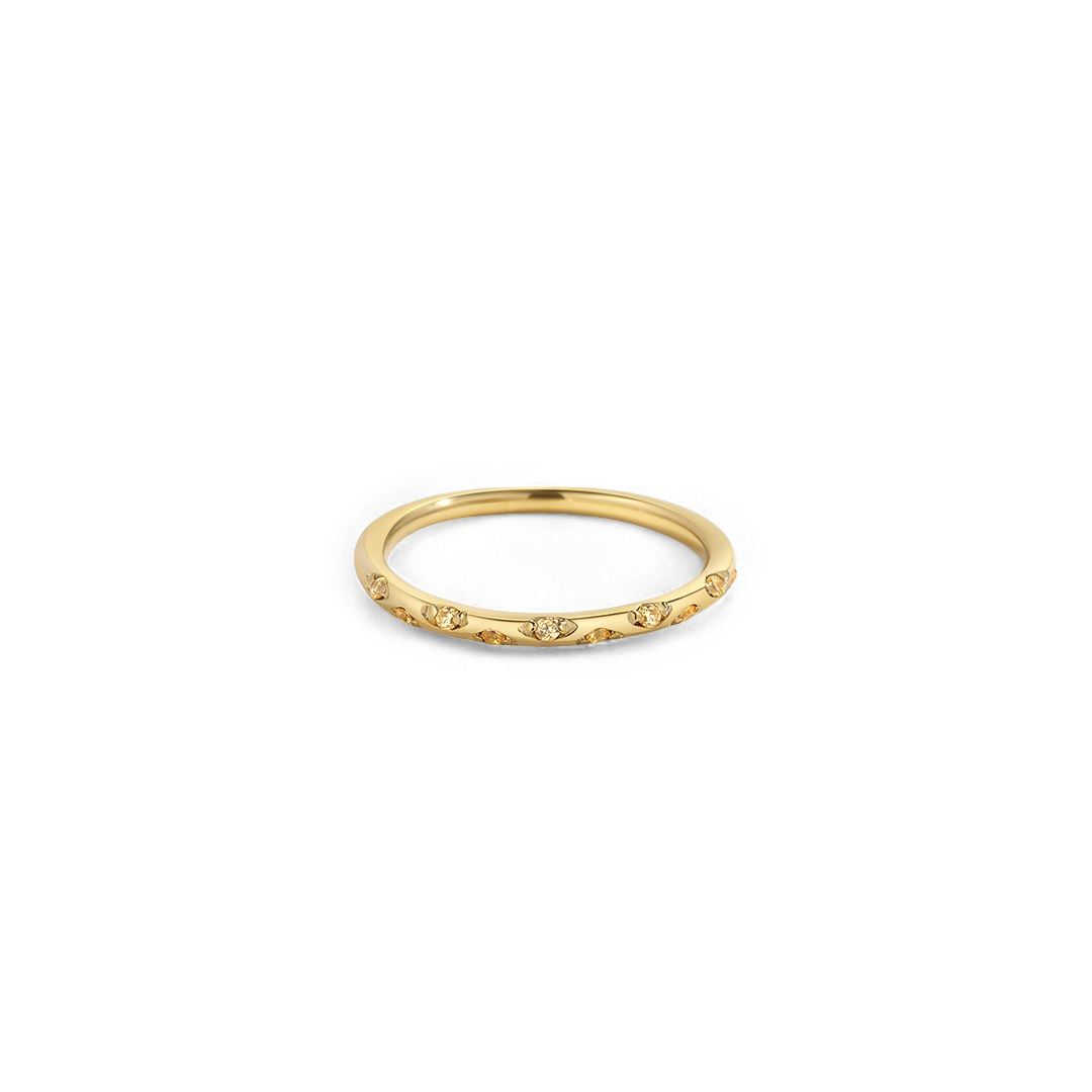 Dainty Constellation Birthstone Ring