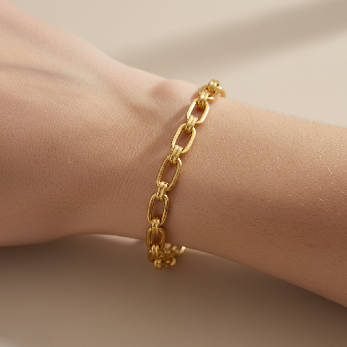 Chunky Paperclip Chain Bracelet
