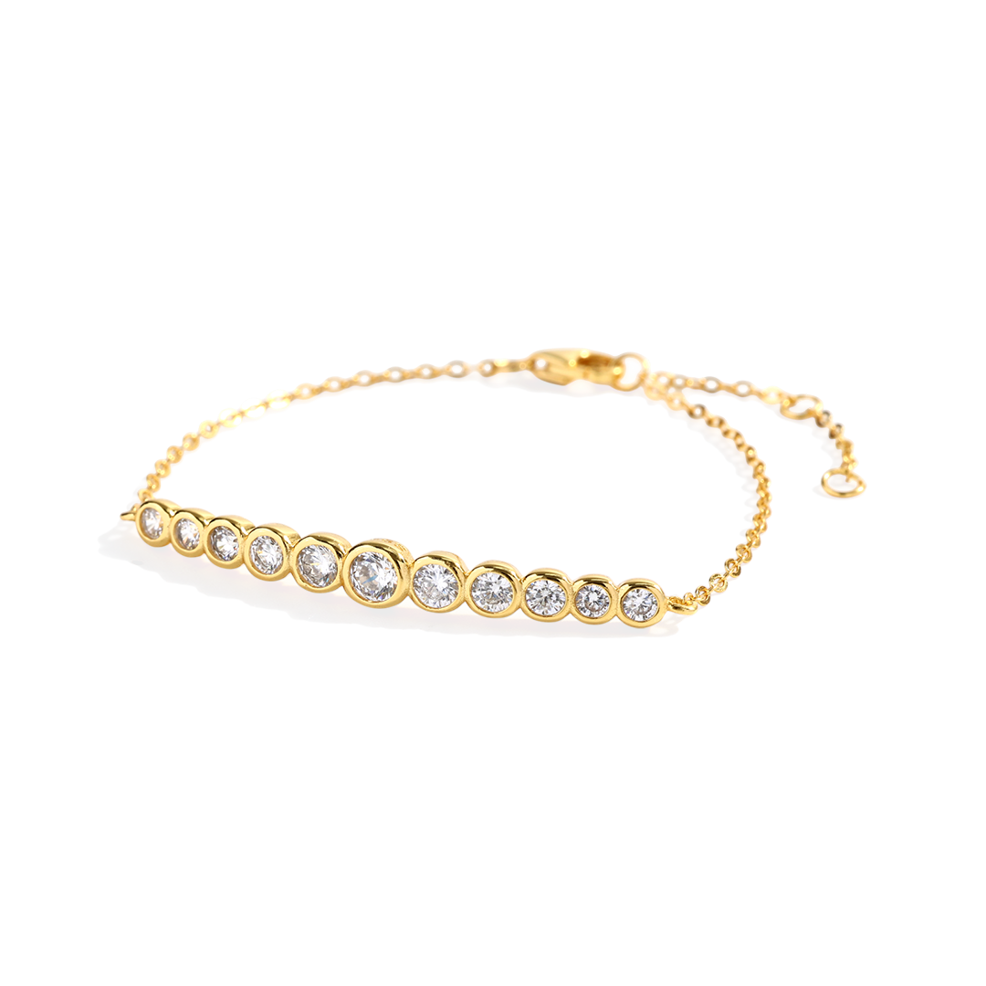 Graduated Bezel Bracelet