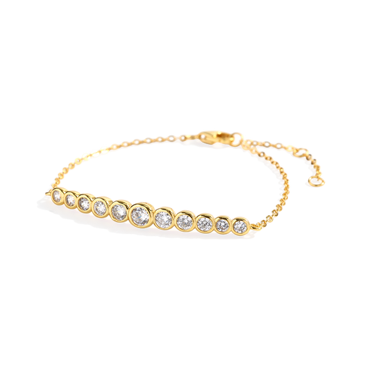 Graduated Bezel Bracelet