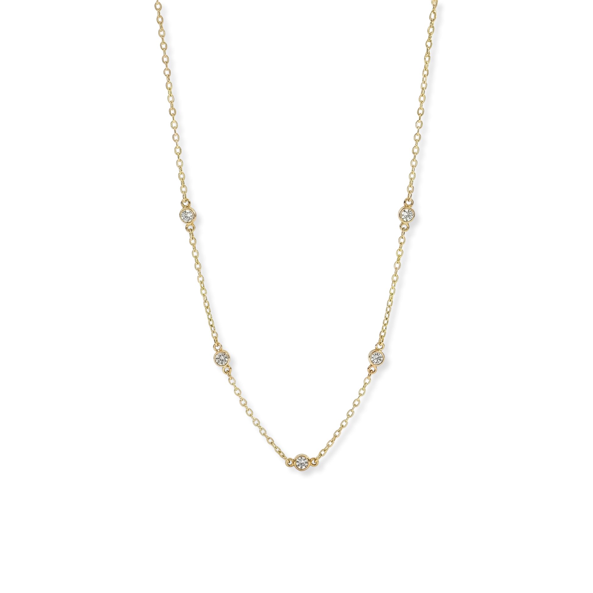 Dainty Crystal Station Necklace