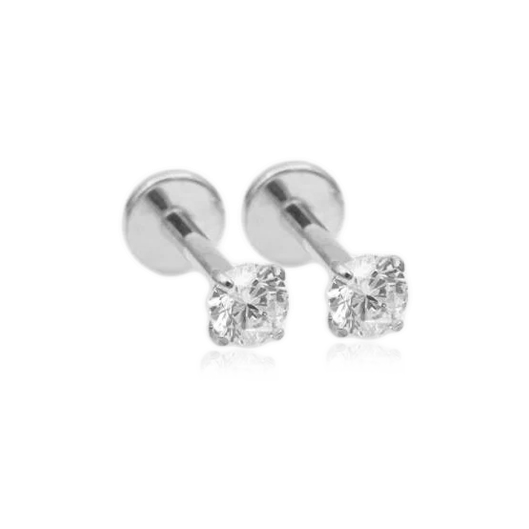 Crystal Sleeper Flatback Studs | 18g