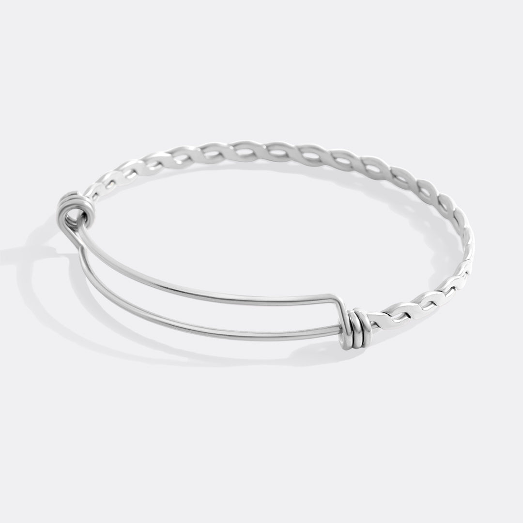 Dainty Adjustable Braided Bangle