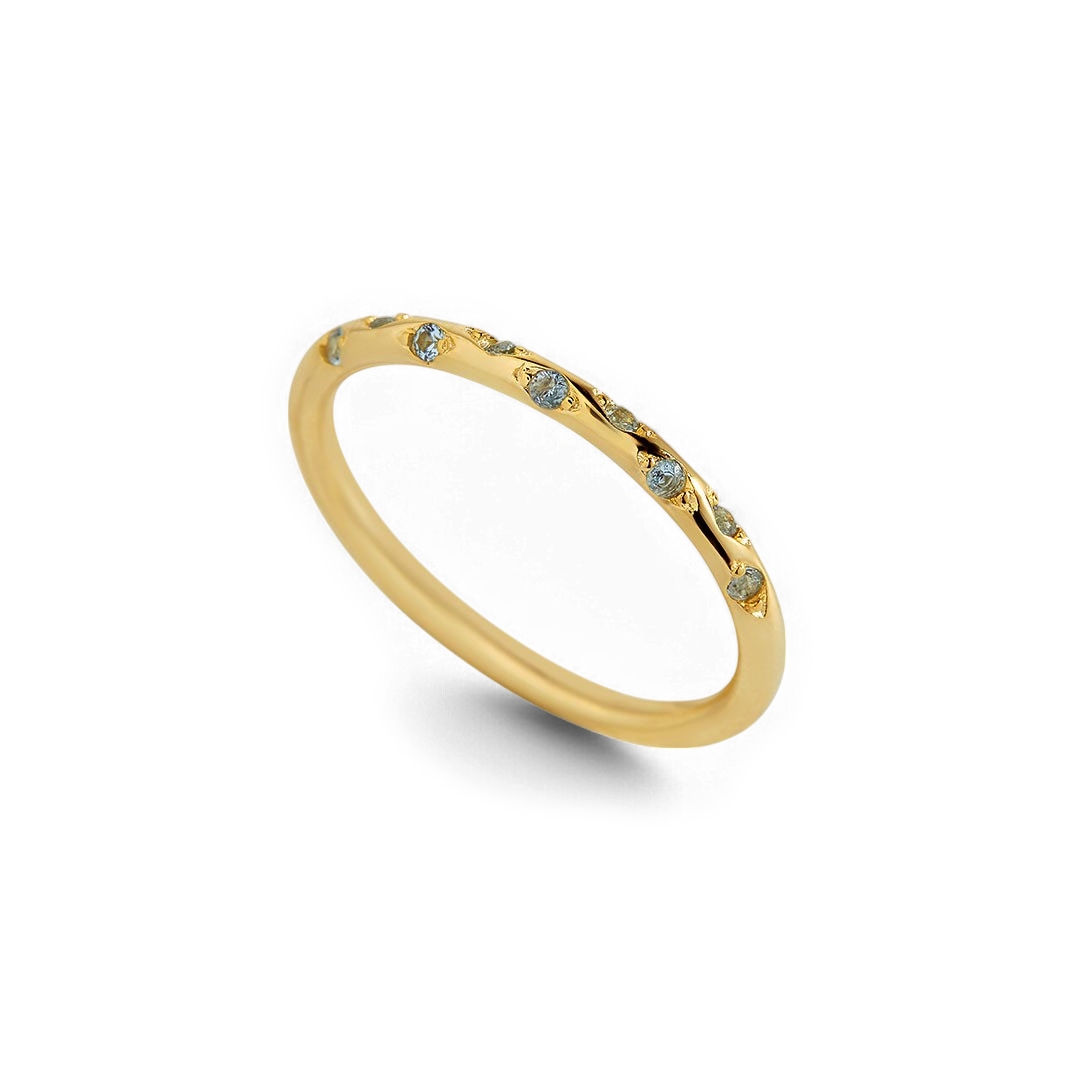 Dainty Constellation Birthstone Ring