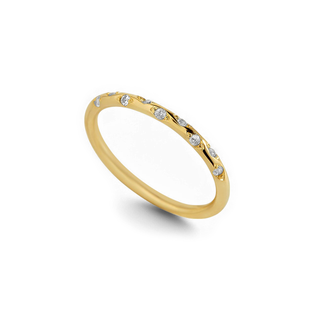Dainty Constellation Birthstone Ring