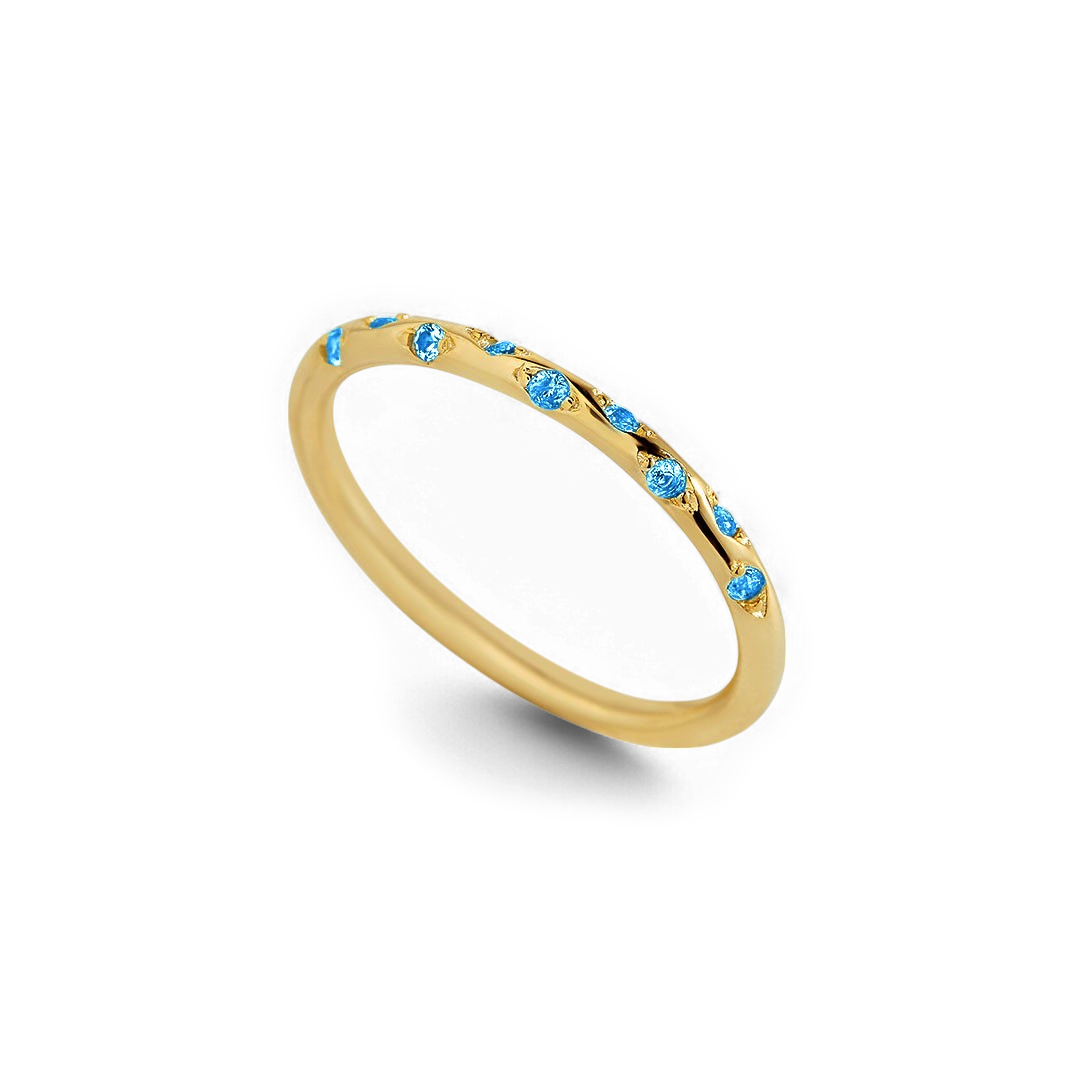 Dainty Constellation Birthstone Ring