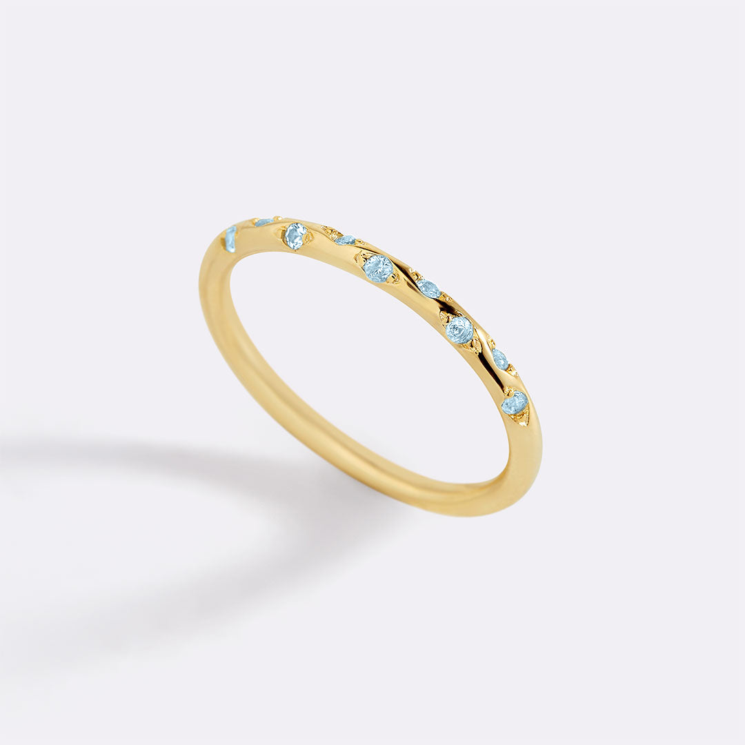 Dainty Constellation Birthstone Ring
