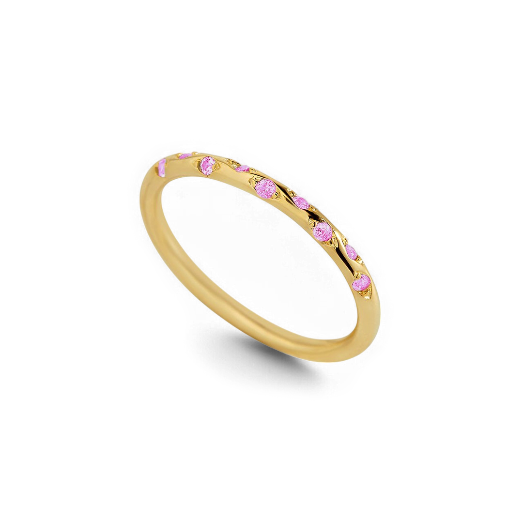 Dainty Constellation Birthstone Ring