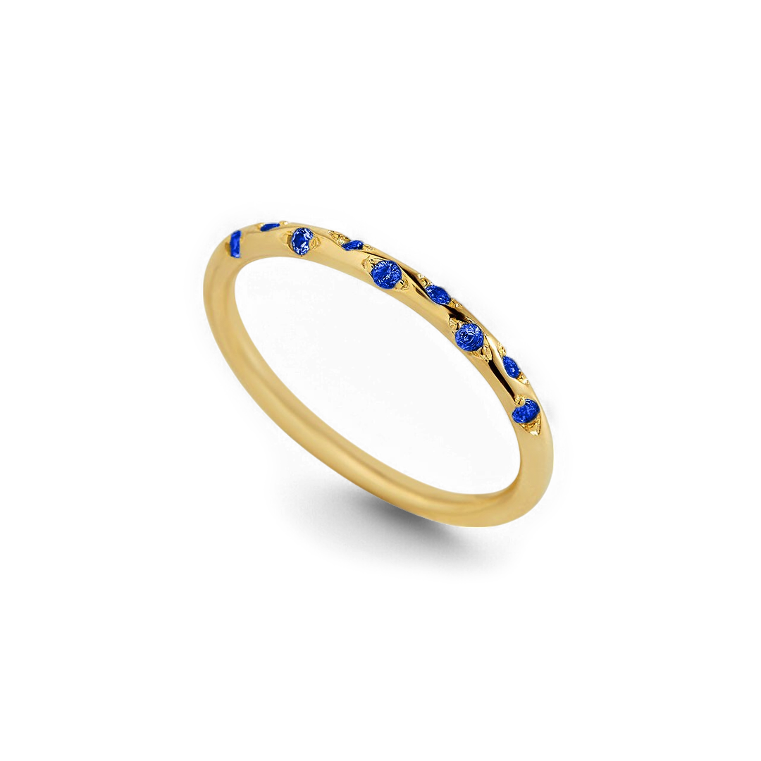 Dainty Constellation Birthstone Ring