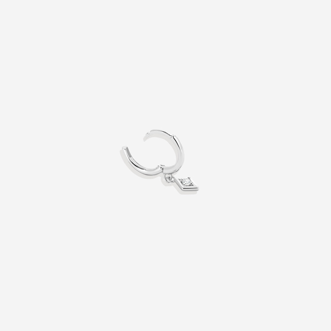 Dainty Diamond Charm Earrings