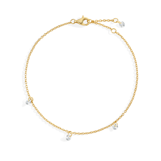 Dainty Diamond Station Bracelet