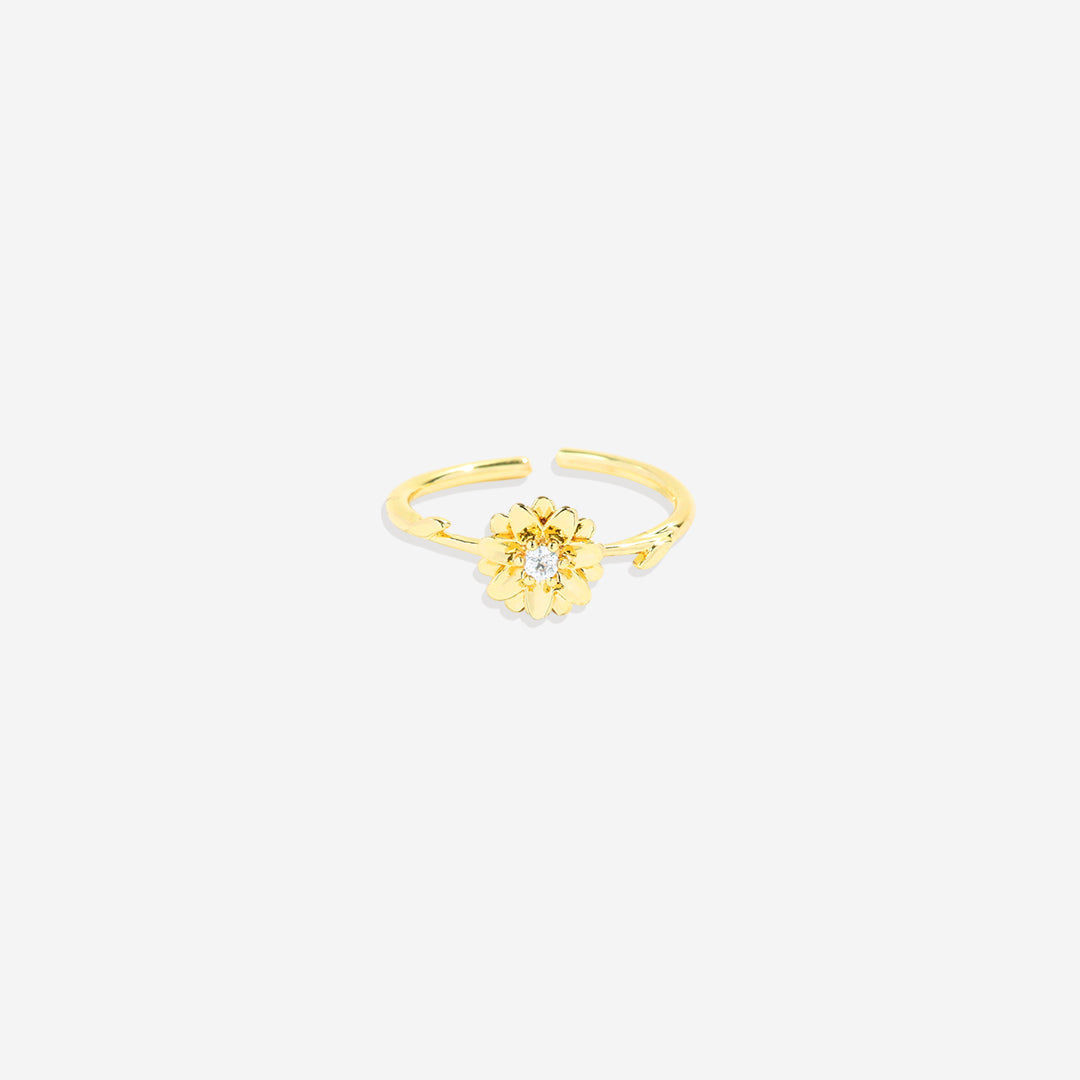 Dainty Gold Birth Flower Ring