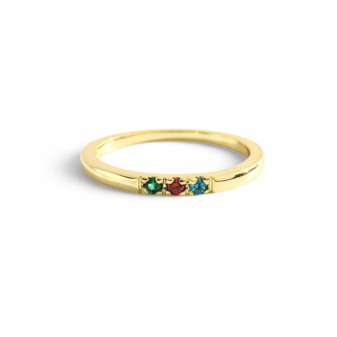 Dainty Stackable Birthstone Ring