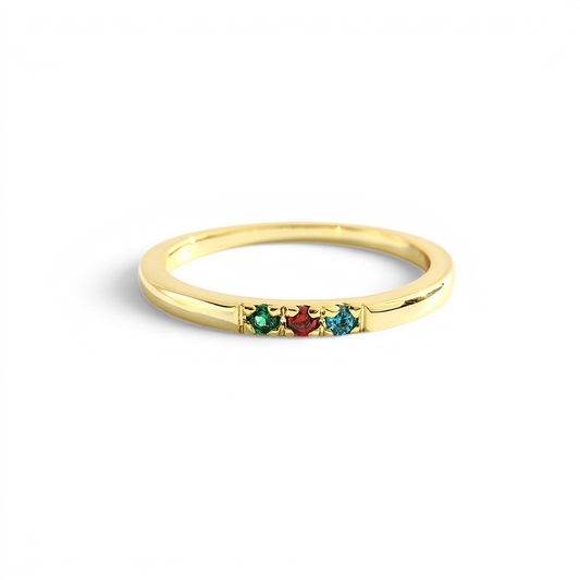 Dainty Stackable Birthstone Ring