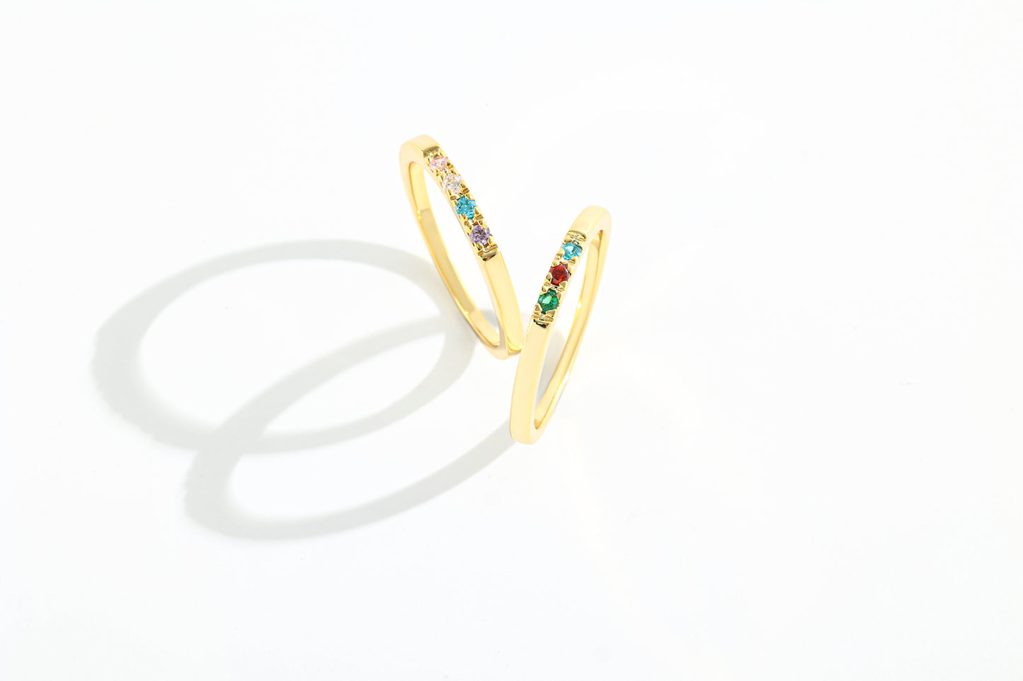 Dainty Stackable Birthstone Ring
