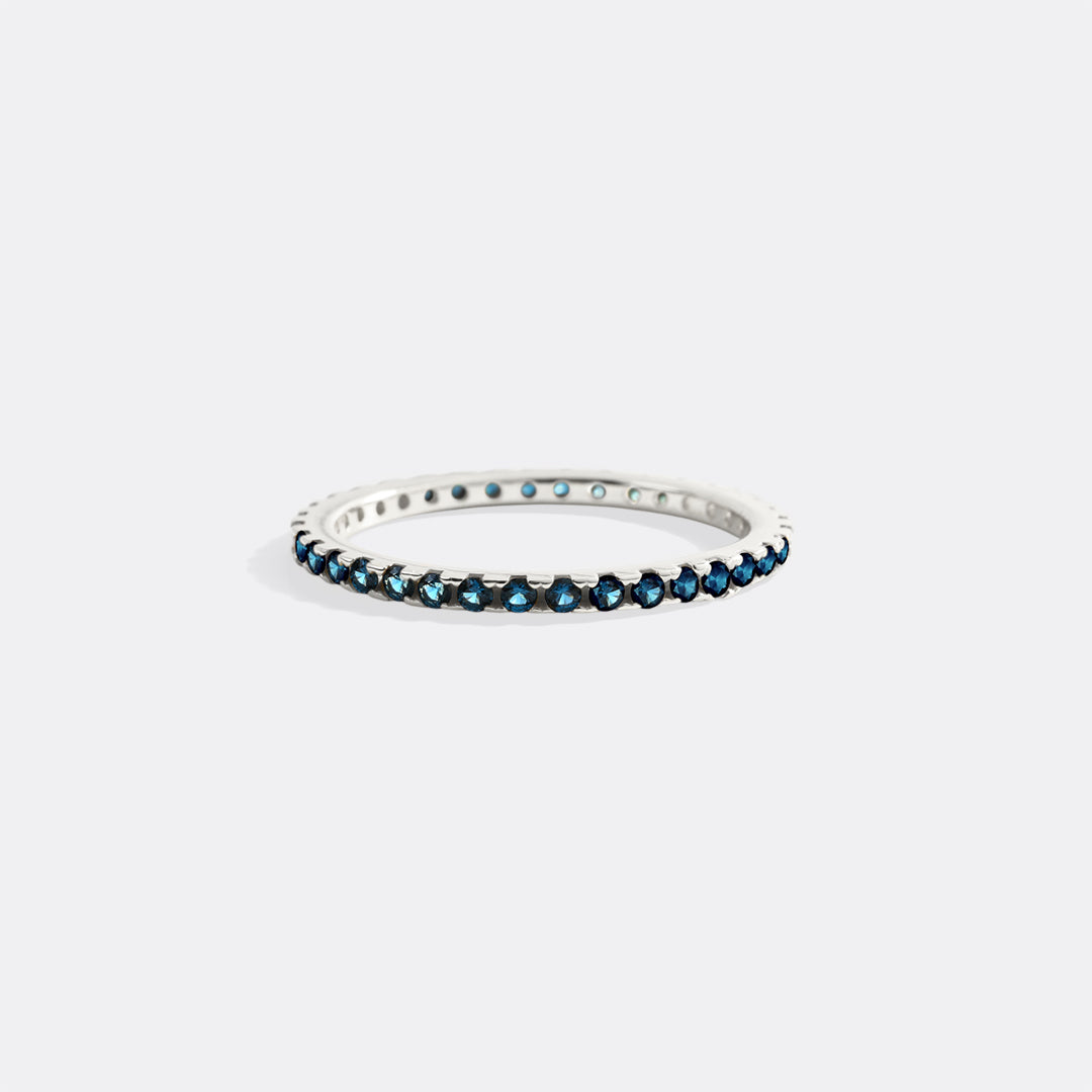 December Birthstone Eternity Stacking Ring
