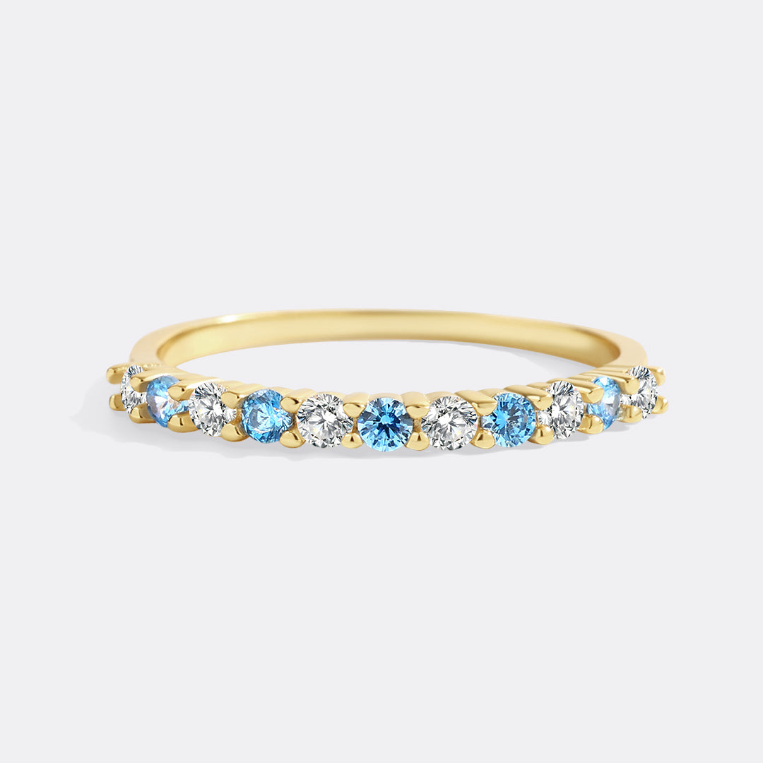 Diamond & Gemstone Stackable Ring