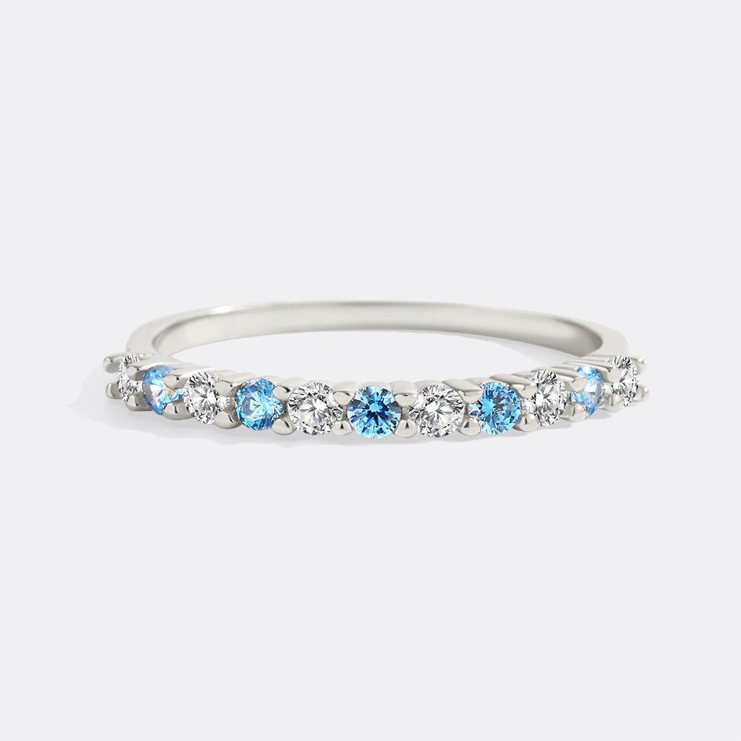 Diamond & Gemstone Stackable Ring