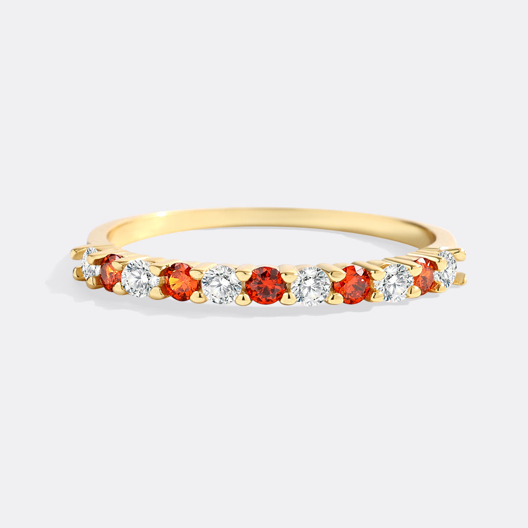 Diamond & Gemstone Stackable Ring