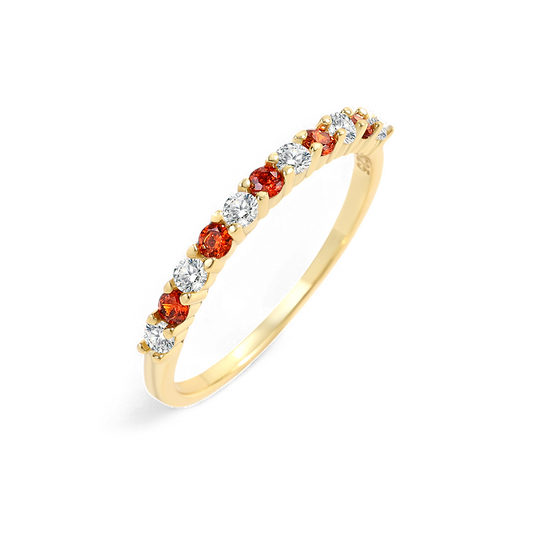 Diamond & Gemstone Stackable Ring