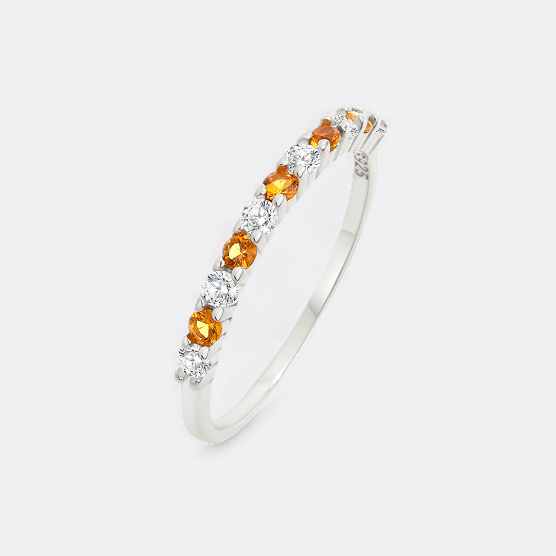Diamond & Gemstone Stackable Ring